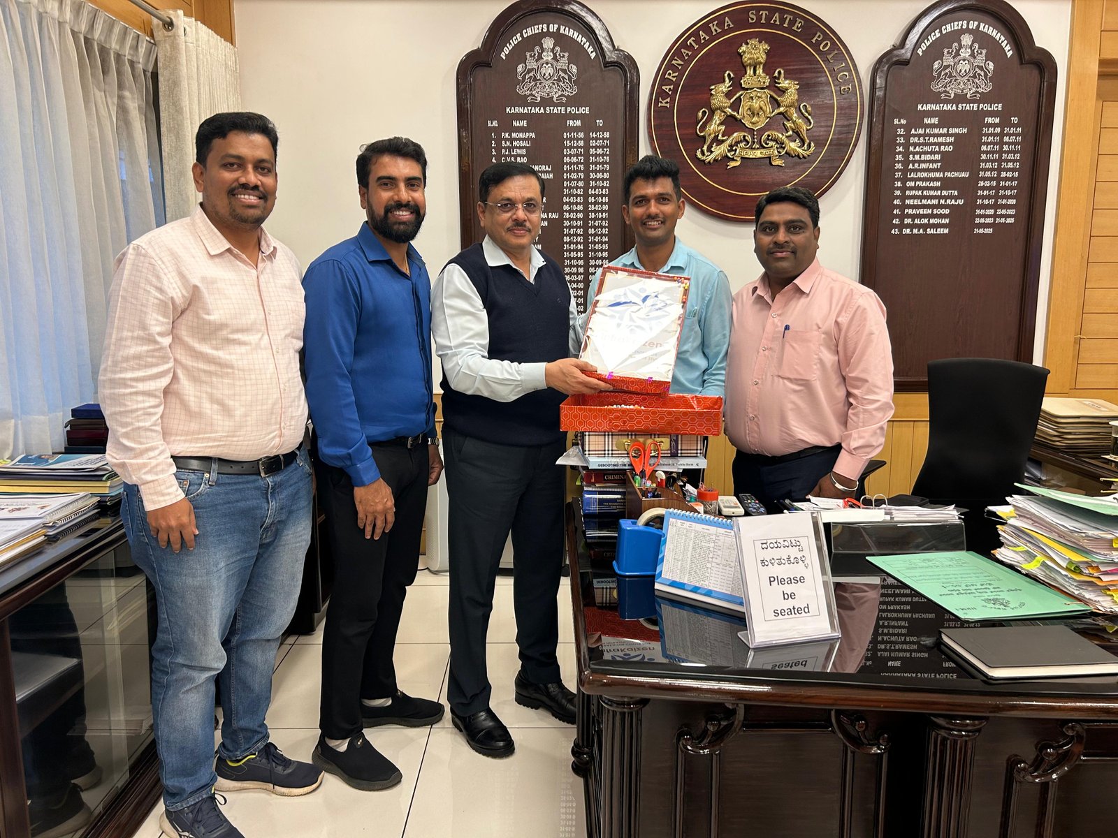 Infra Kaizen team with DG&IGP Sri M.A. Saleem, IPS — group photo